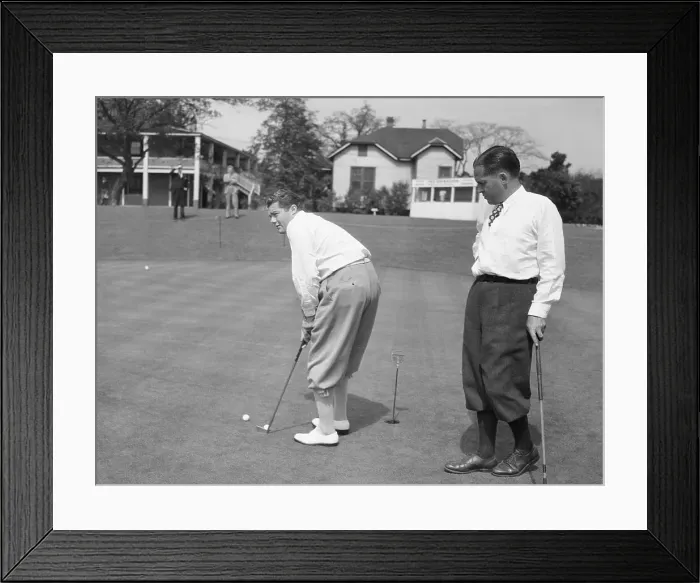 Framed Print : Bobby Jones Watching Lawson Little Putt Framed Print : Bobby Jones Watching Lawson Little Putt