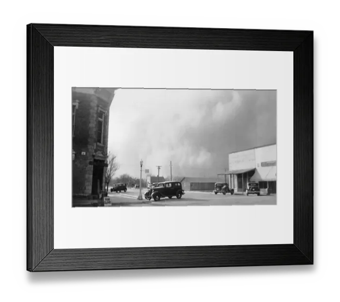 Framed Print : Dust Storm Hitting the Midwest Framed Print : Dust Storm Hitting the Midwest