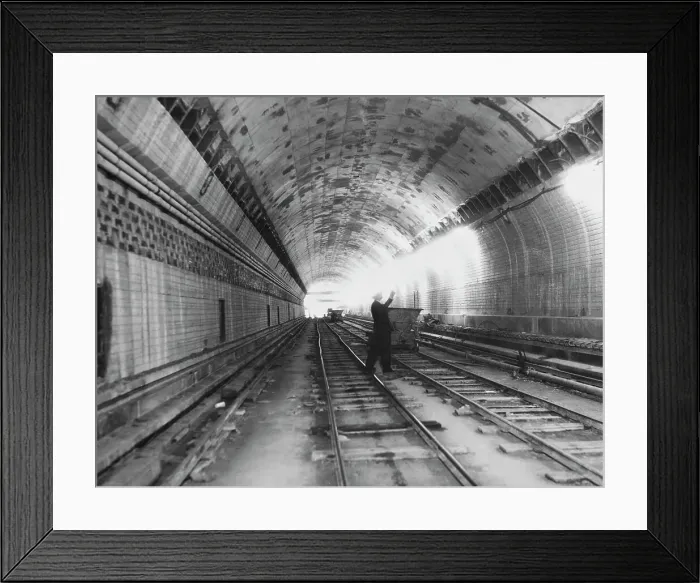 Framed Print : Lincoln Tunnel Under Contruction Framed Print : Lincoln Tunnel Under Contruction