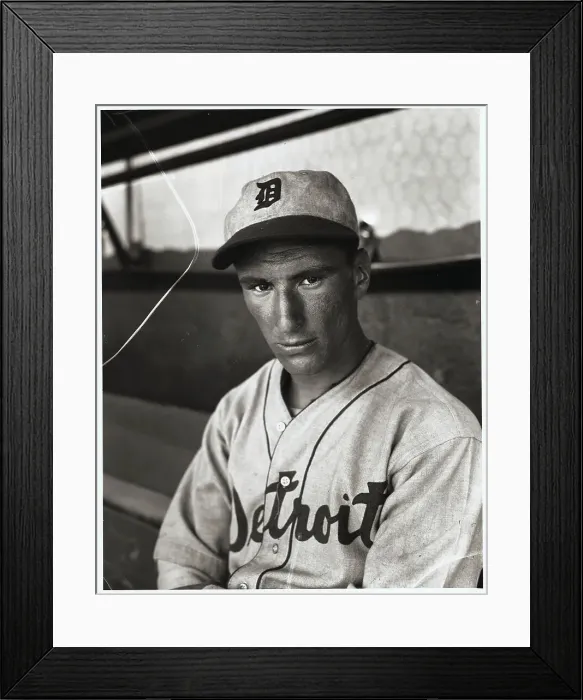 Framed Print : Portrait of Joe Greenberg Framed Print : Portrait of Joe Greenberg