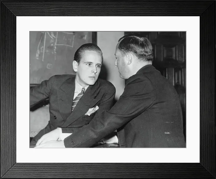 Framed Print : Jesse Livermore, Jr. and Lawyer Framed Print : Jesse Livermore, Jr. and Lawyer