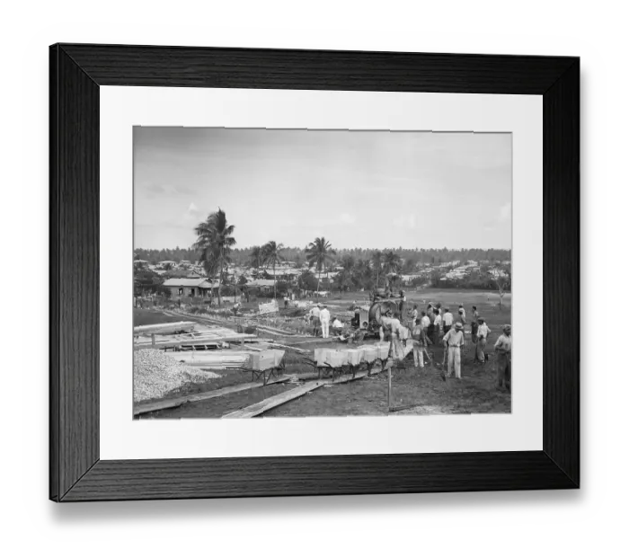 Framed Print : Housing Project in Puerto Rico
