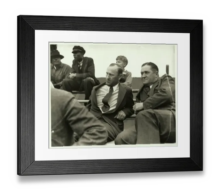 Framed Print : Joe McCarthy and Art Flecther Scouting Team Framed Print : Joe McCarthy and Art Flecther Scouting Team