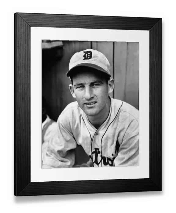 Framed Print : Detroit Tiger Baseball Player Don Ross