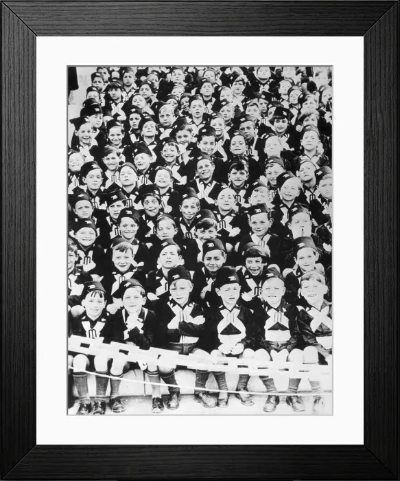 Framed Print : Young Italians at a Fascist Rally 1936 Framed Print : Young Italians at a Fascist Rally 1936