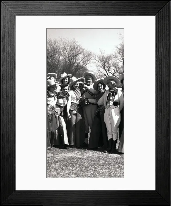 Framed Print : Honus Wagner Surrounded by Women Rangers Framed Print : Honus Wagner Surrounded by Women Rangers