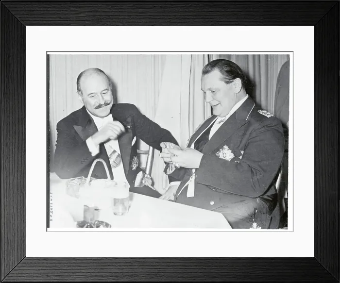 Framed Print : Hermann Goering and Francois Poncet Laughing Framed Print : Hermann Goering and Francois Poncet Laughing