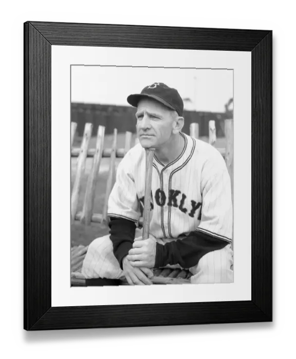 Framed Print : Brooklyn Dodgers Manager Casey Stengel at Spring Training Framed Print : Brooklyn Dodgers Manager Casey Stengel at Spring Training