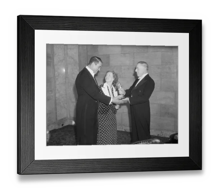 Framed Print : Actress Bette Davis With Friends at Award Ceremony