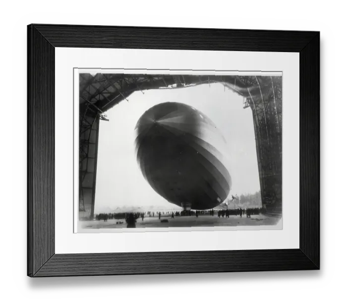 Framed Print : Zeppelin LZ-129 Emerging from Hangar Framed Print : Zeppelin LZ-129 Emerging from Hangar