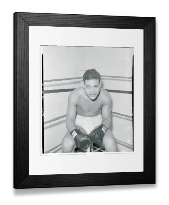 Framed Print : Portrait of Joe Louis Smiling Framed Print : Portrait of Joe Louis Smiling