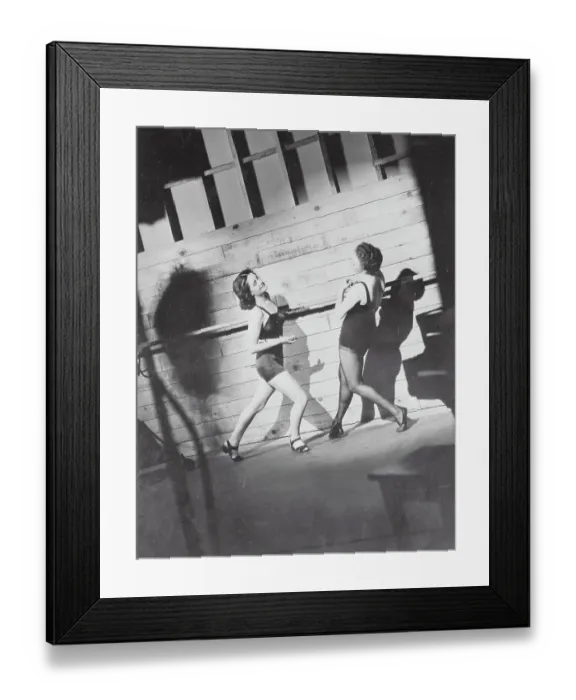 Framed Print : Norma Shearer Learning Dance Moves from Agnes De Mille Framed Print : Norma Shearer Learning Dance Moves from Agnes De Mille