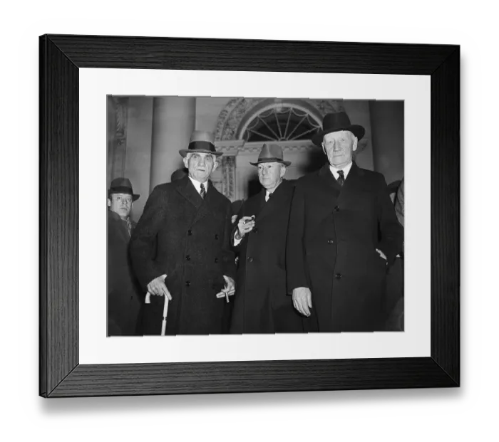 Framed Print : Plan New Taxes After Conference with President