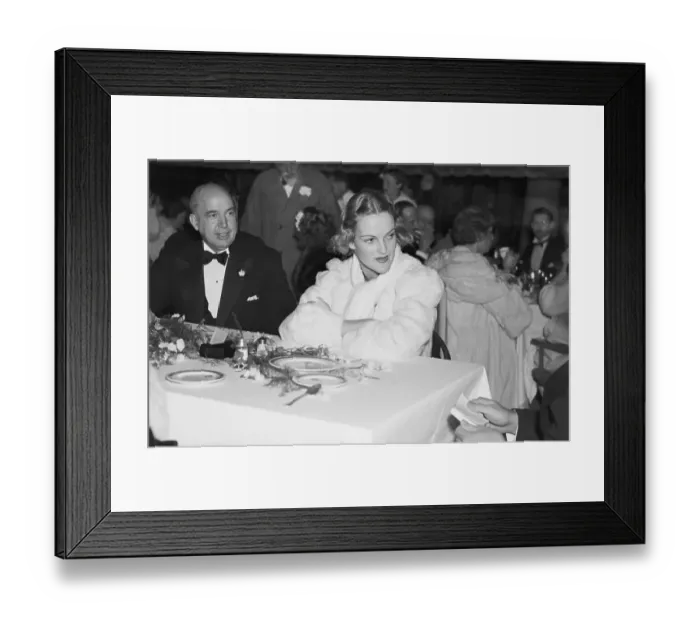 Framed Print : Doris Duke At Charity Ball
