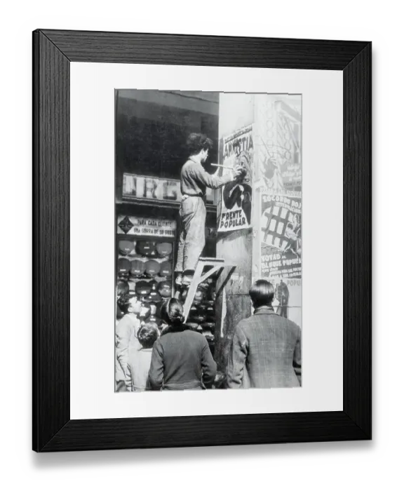 Framed Print : Posters for Spanish Elections Framed Print : Posters for Spanish Elections