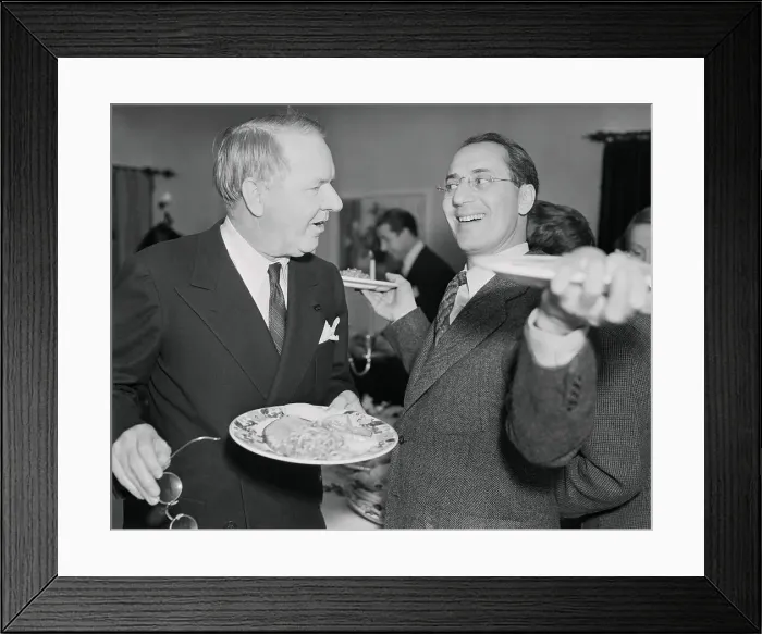 Framed Print : W.C. Fields and Groucho Marx Attending Birthday Party Framed Print : W.C. Fields and Groucho Marx Attending Birthday Party