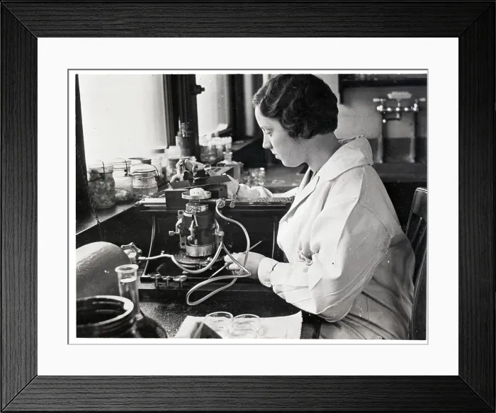 Framed Print : Scientist Researching Cancer Cells Framed Print : Scientist Researching Cancer Cells