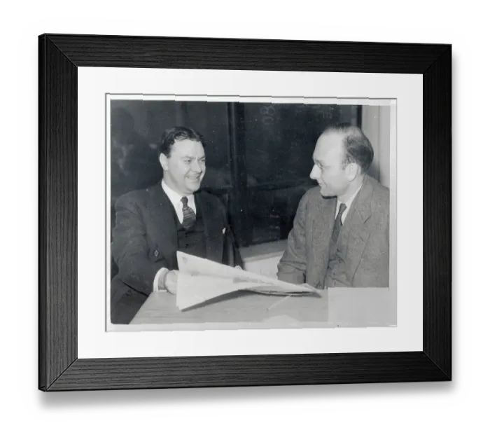 Framed Print : TVA Officials Reading Newspaper