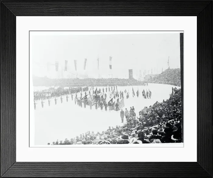 Framed Print : View of Ceremonies Opening the 1936 Winter Olympic Games Framed Print : View of Ceremonies Opening the 1936 Winter Olympic Games