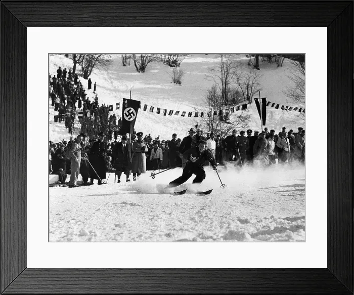 Framed Print : Christl Cranz Wins Olympic Slalom Framed Print : Christl Cranz Wins Olympic Slalom