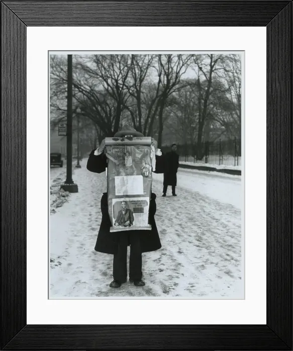 Framed Print : Protester Holding Placard Framed Print : Protester Holding Placard