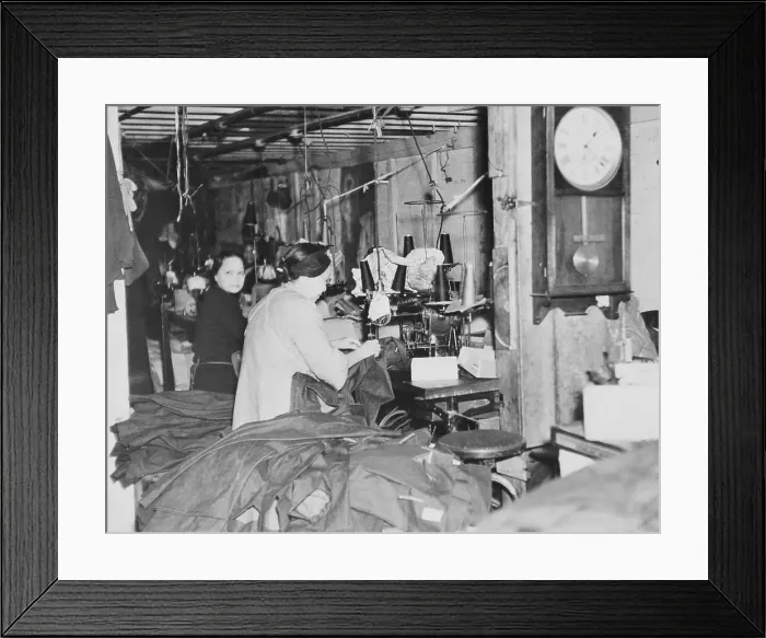 Framed Print : Chinese Women in Sweat Shop Framed Print : Chinese Women in Sweat Shop