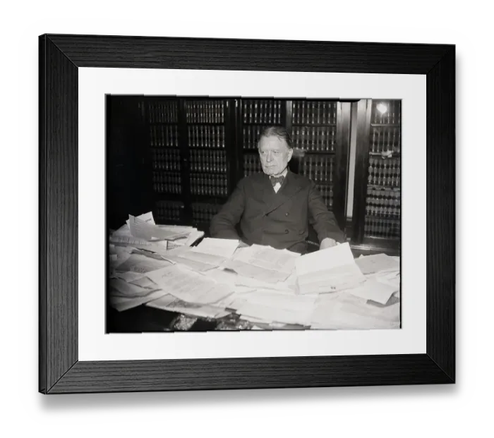 Framed Print : William Borah Seated in Office Framed Print : William Borah Seated in Office