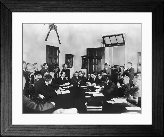 Framed Print : Colonel Billy Mitchell Testifying Framed Print : Colonel Billy Mitchell Testifying