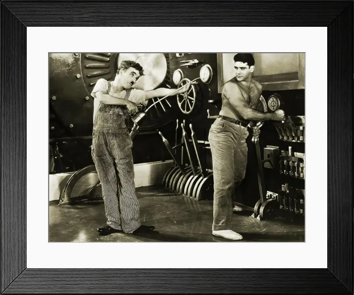 Framed Print : Charlie Chaplin in Modern Times Framed Print : Charlie Chaplin in Modern Times