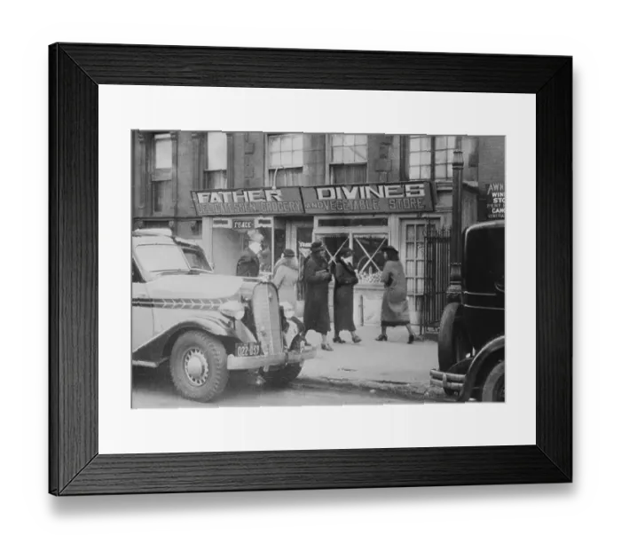 Framed Print : Father Divine's Grocery Store in Harlem Framed Print : Father Divine's Grocery Store in Harlem