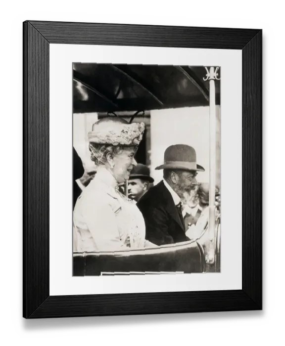 Framed Print : King George and Queen Mary on Mini Railway Framed Print : King George and Queen Mary on Mini Railway