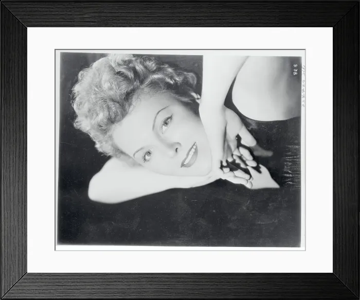Framed Print : Beverly Roberts with Hand Under Chin Framed Print : Beverly Roberts with Hand Under Chin