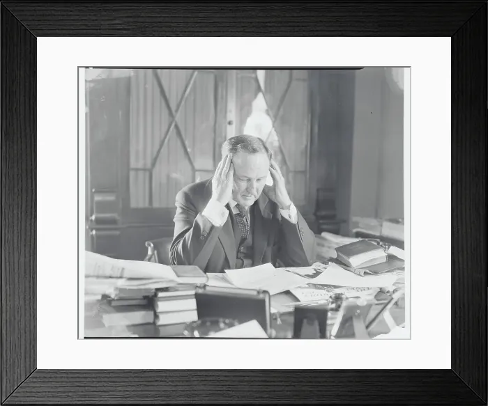 Framed Print : Joseph Robinson Pondering Ideas Framed Print : Joseph Robinson Pondering Ideas