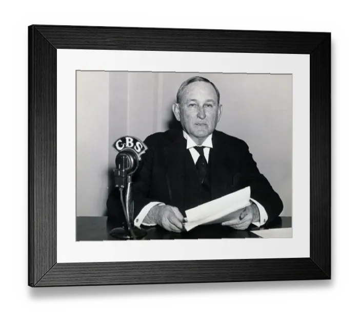 Framed Print : Joseph T. Robinson Addressing Nation on the Radio Framed Print : Joseph T. Robinson Addressing Nation on the Radio