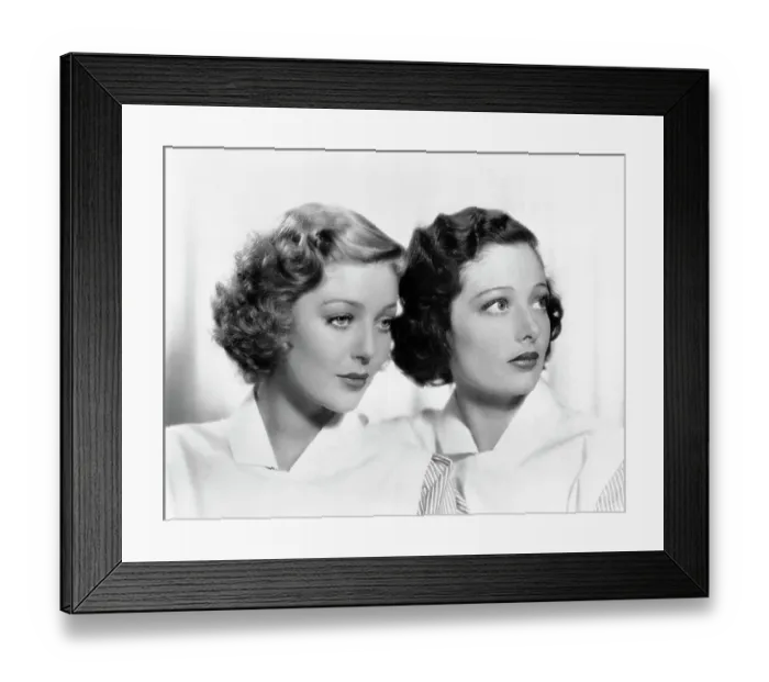 Framed Print : Movie Actress Loretta Young with Sister Polly Ann Young Framed Print : Movie Actress Loretta Young with Sister Polly Ann Young