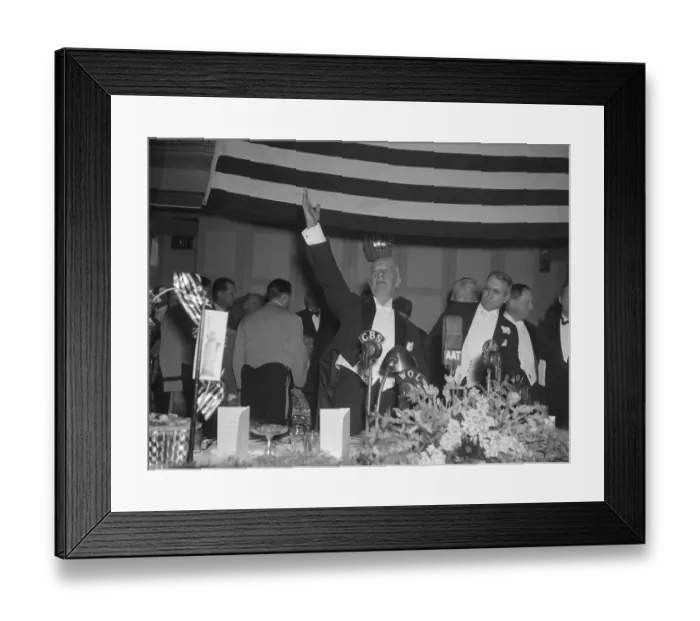 Framed Print : Alfred Smith Speaking with Arm Raised Framed Print : Alfred Smith Speaking with Arm Raised
