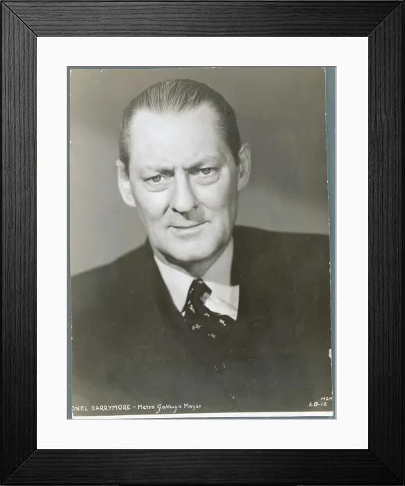 Framed Print : Portrait of Lionel Barrymore Framed Print : Portrait of Lionel Barrymore