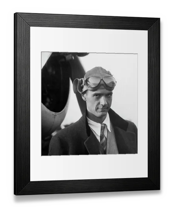Framed Print : Howard Hughes Standing in Front of Airplane Framed Print : Howard Hughes Standing in Front of Airplane