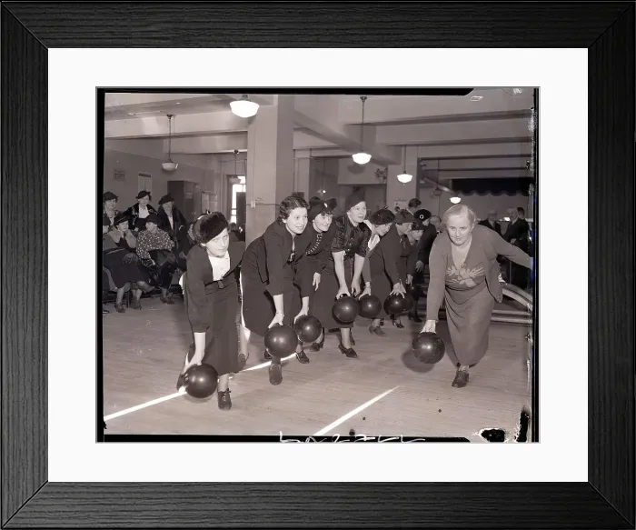 Framed Print : Floretta Mccutcheon Teaching Bowling Framed Print : Floretta Mccutcheon Teaching Bowling