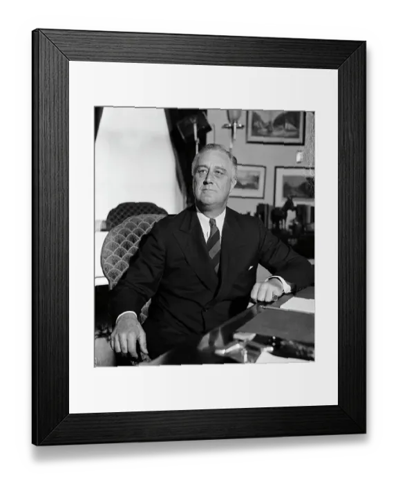 Framed Print : Franklin Delano Roosevelt