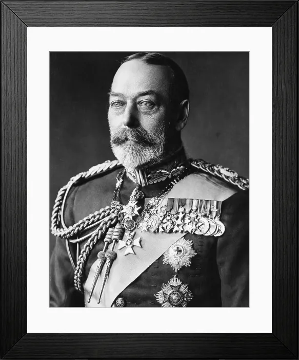 Framed Print : Portrait of King George V of England Framed Print : Portrait of King George V of England