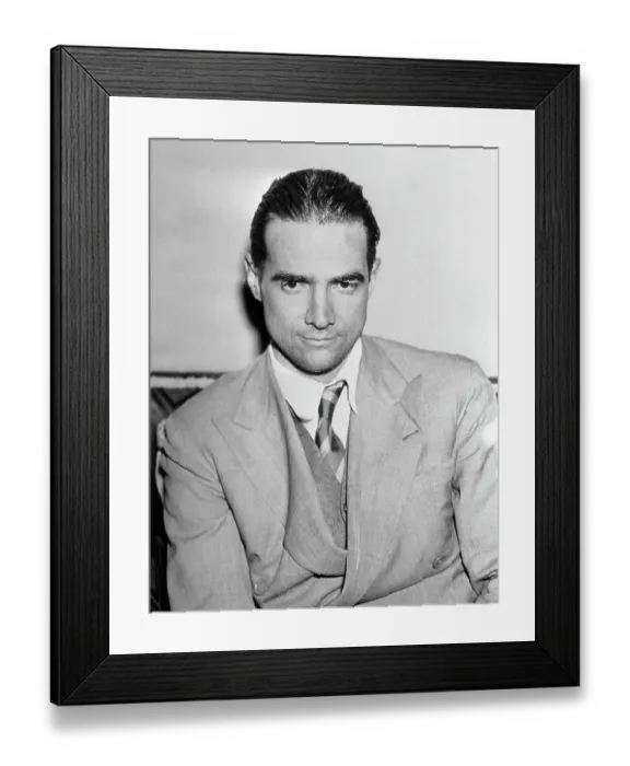 Framed Print : Howard Hughes Closeup Framed Print : Howard Hughes Closeup