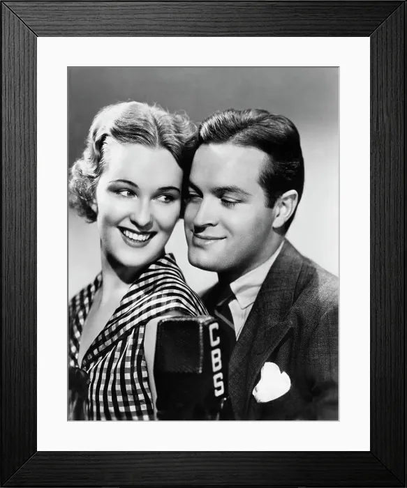 Framed Print : Bob Hope and Margaret Johnson Framed Print : Bob Hope and Margaret Johnson