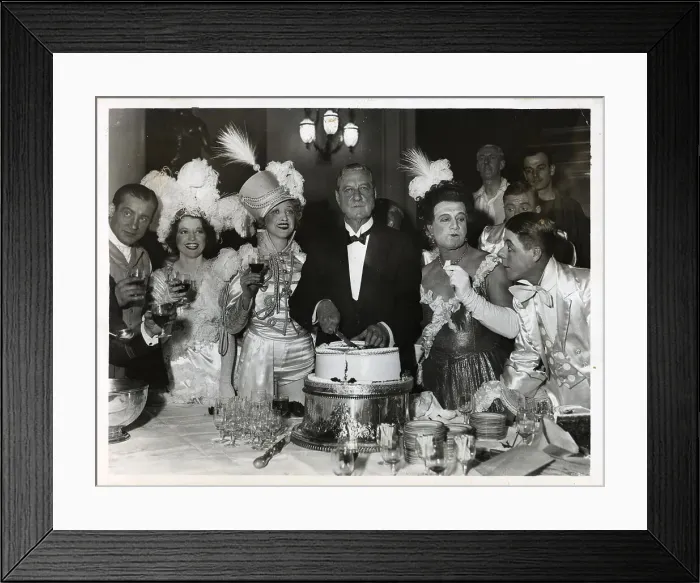 Framed Print : Actors in Costume Cutting Cake Framed Print : Actors in Costume Cutting Cake