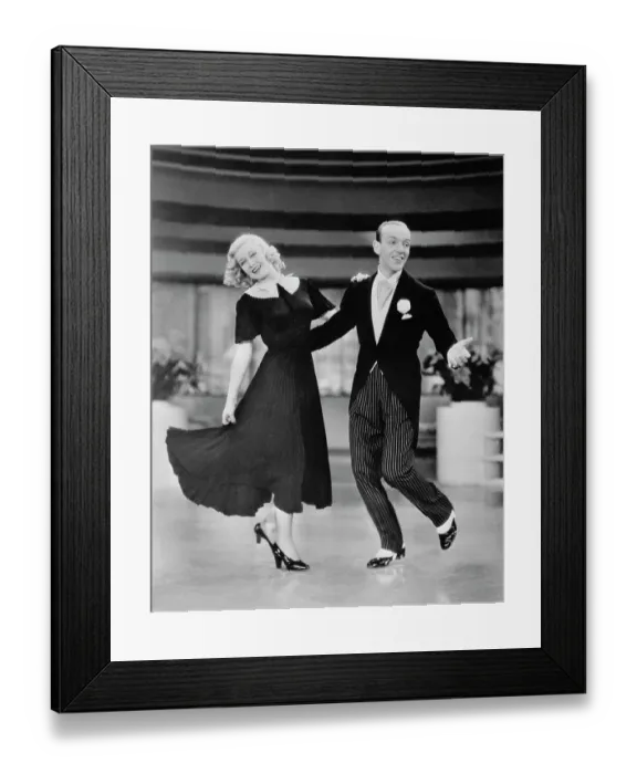 Framed Print : Ginger Rogers and Fred Astaire Dancing