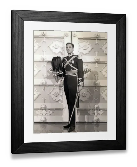Framed Print : Errol Flynn in Military Uniform Framed Print : Errol Flynn in Military Uniform