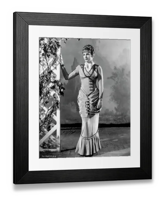 Framed Print : Frances Farmer Wearing a Victorian-Era Costume Framed Print : Frances Farmer Wearing a Victorian-Era Costume