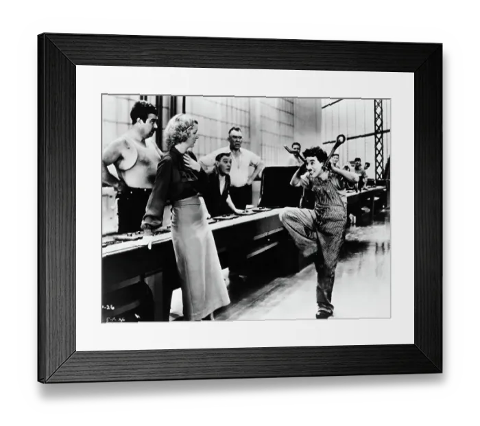 Framed Print : Chaplin's Mad Scene in Modern Times Framed Print : Chaplin's Mad Scene in Modern Times