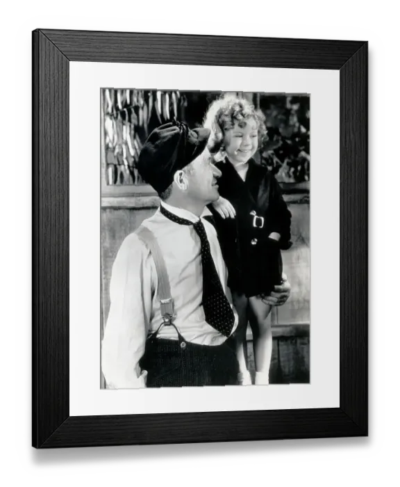 Framed Print : Shirley Temple and Will Rogers Pose Framed Print : Shirley Temple and Will Rogers Pose