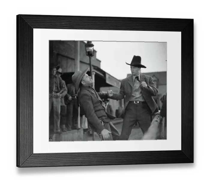 Framed Print : John Wayne Punching Jack Clifford Framed Print : John Wayne Punching Jack Clifford